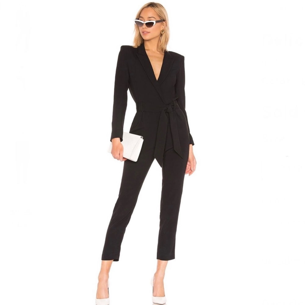 IRO REVOLVE BLACK SUIT JUMPSUIT - Picture 12 of 12